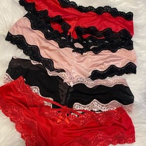4 pair Victoria Secret cheeky panties size M